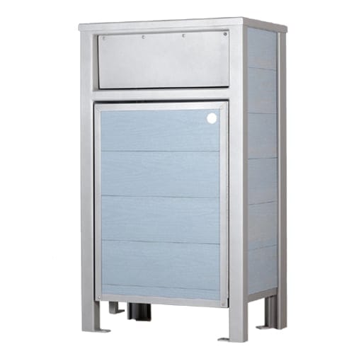 CAD Drawings BIM Models Wishbone Site Furnishings Urban Form Slim Line Waste Receptacle