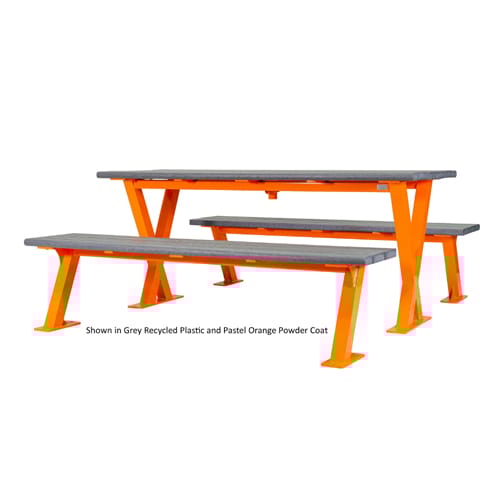 CAD Drawings BIM Models Wishbone Site Furnishings BayView Picnic Table