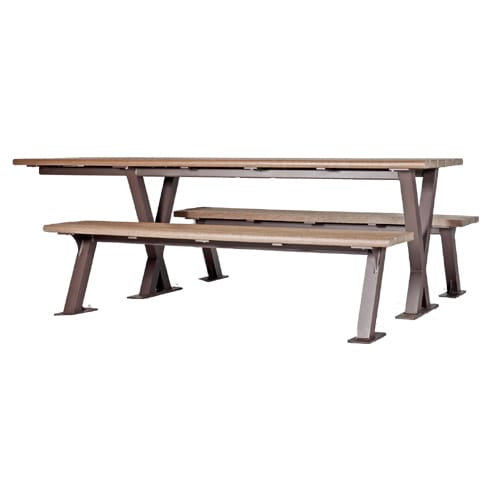 CAD Drawings BIM Models Wishbone Site Furnishings BayView Picnic Table