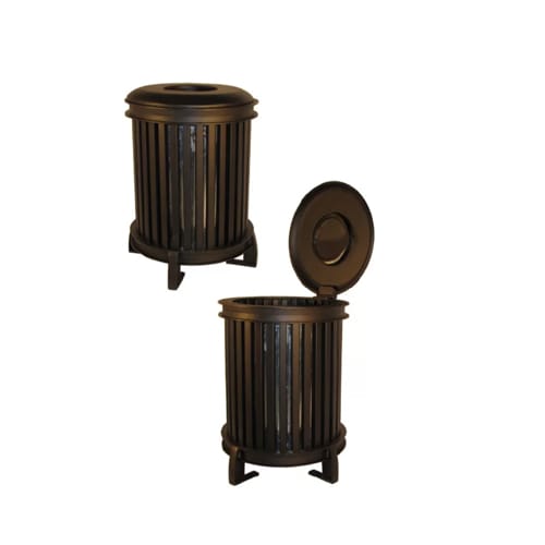 CAD Drawings BIM Models Wishbone Site Furnishings Beselt Waste Receptacle
