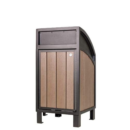 CAD Drawings BIM Models Wishbone Site Furnishings Modena Waste Receptacle