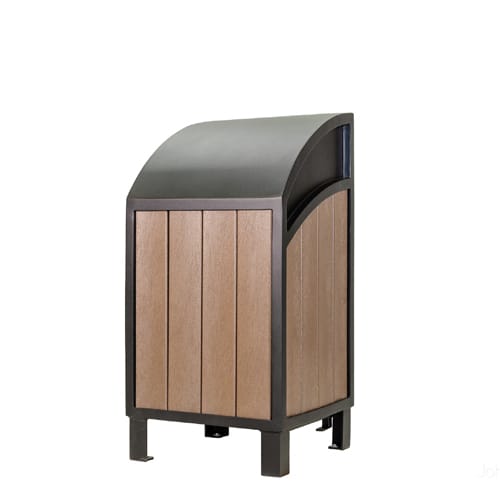 CAD Drawings BIM Models Wishbone Site Furnishings Modena Waste Receptacle