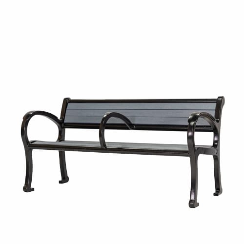 CAD Drawings BIM Models Wishbone Site Furnishings Mountain Classic Park Bench