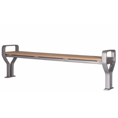 CAD Drawings BIM Models Wishbone Site Furnishings Koble Backless Park Bench