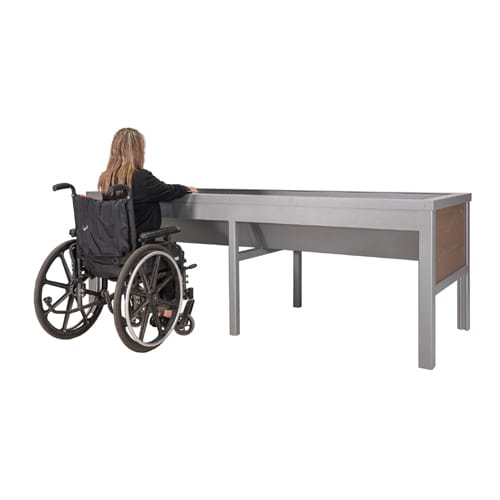 CAD Drawings BIM Models Wishbone Site Furnishings Rutherford 2 Space Wheelchair Accessible Planter