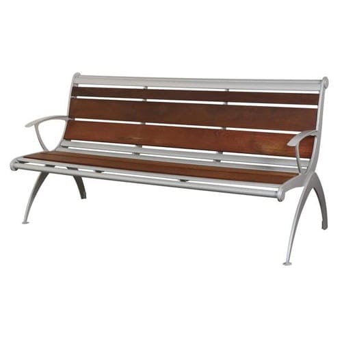 CAD Drawings BIM Models Hauser Industries Inc. Boomerang Bench With Arms