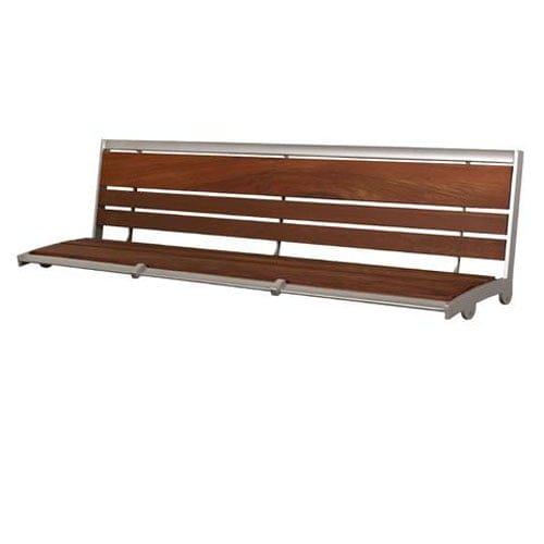 CAD Drawings BIM Models Hauser Industries Inc. Surface Bench With Tropical Wood Slats