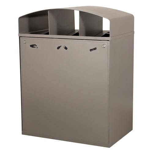CAD Drawings BIM Models Hauser Industries Inc. City 3 Stream Waste/Recycle Receptacle