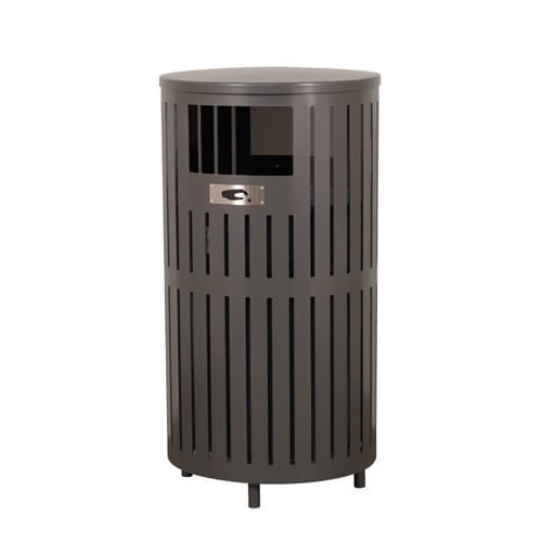 CAD Drawings BIM Models Hauser Industries Inc. Village Covered Waste Receptacle