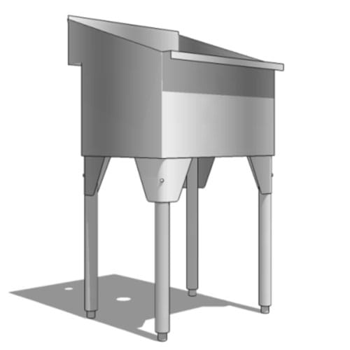 CAD Drawings BIM Models Ridalco Laundry Sink