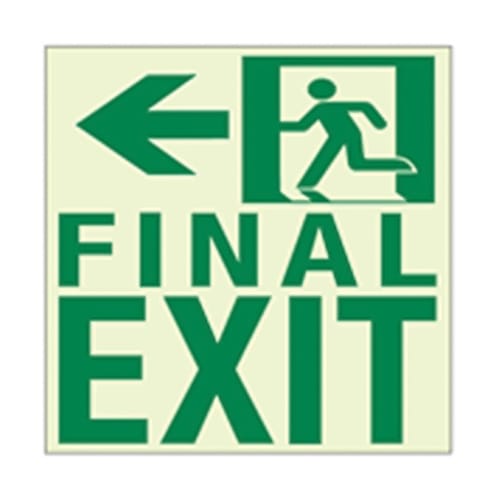 CAD Drawings BIM Models Ecoglo Inc. RAF2128 Luminous Final Exit Sign