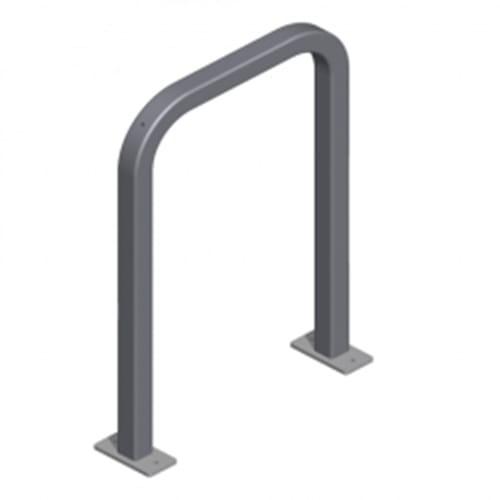 Square Tube Raks Inverted-U Narrow Square Tube Rack - Sportworks - CADdetails