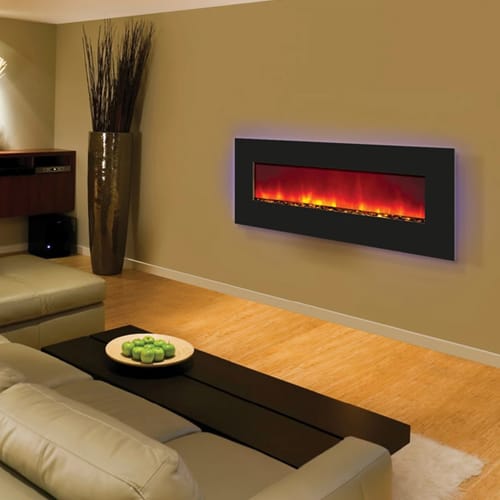 CAD Drawings BIM Models Amantii & Sierra Flame Wall Mount / Built In Series: WM-BI-48-5823 / WHTGLS