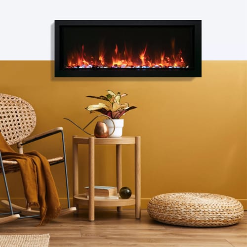 CAD Drawings Amantii & Sierra Flame Panorama Series: BI-50-XTRASLIM LUMINA