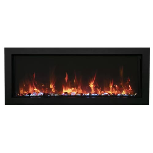 CAD Drawings Amantii & Sierra Flame Panorama Series: BI-50-XTRASLIM LUMINA