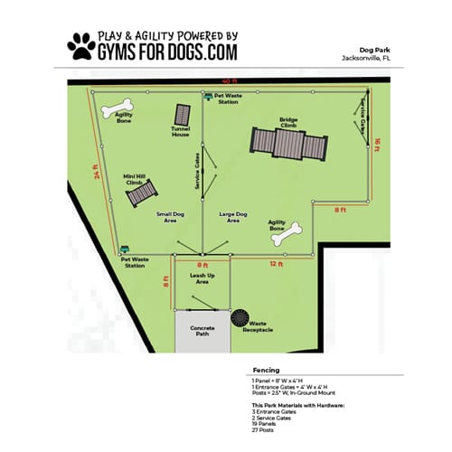 CAD Drawings Gyms For Dogs Dog Park Design & Planning
