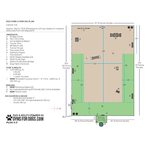 CAD Drawings Gyms For Dogs Dog Park Design & Planning
