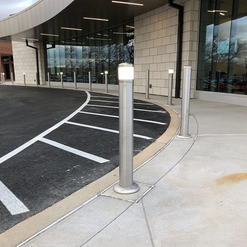 CAD Drawings BIM Models 1-800-Bollards Lighted Bollards