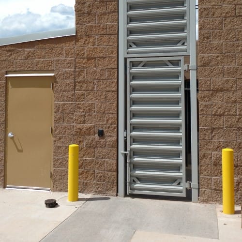 CAD Drawings BASTEEL Perimeter Systems Infinity Single Swing Gate