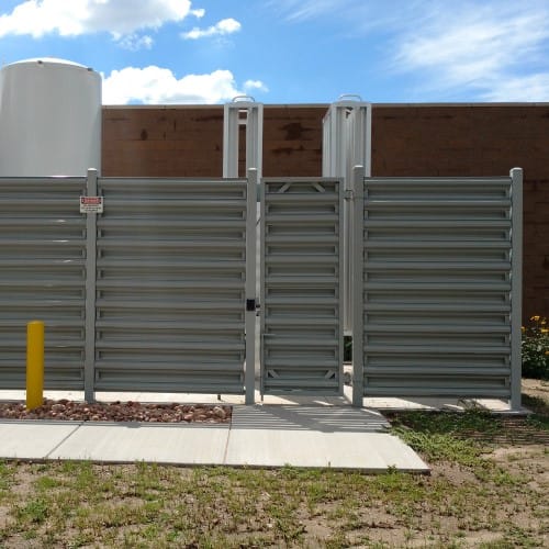 CAD Drawings BASTEEL Perimeter Systems Infinity Single Swing Gate