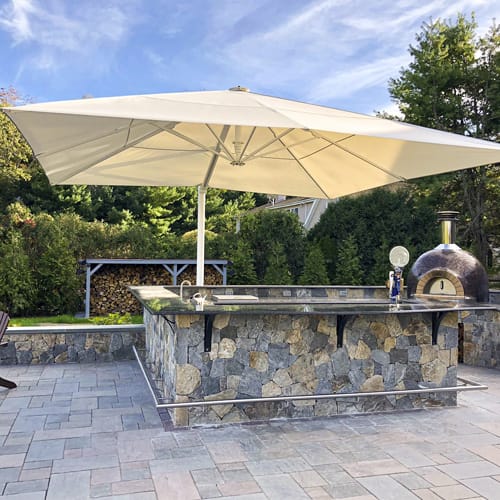 CAD Drawings BIM Models J.R. Partners - U.S. Distributor of Uhlmann Umbrellas Type FX - The Cantilever Umbrella