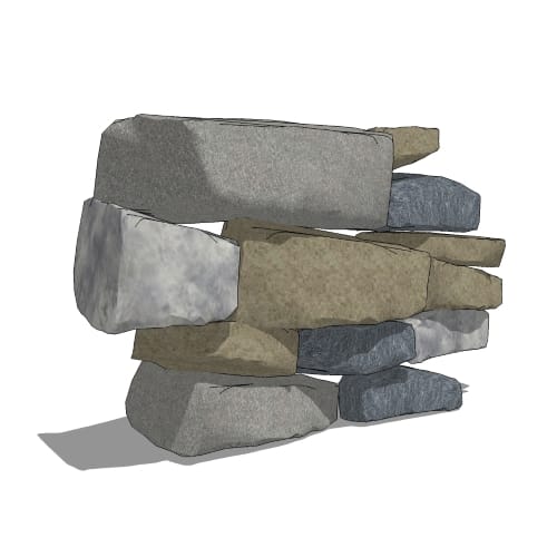 Ledgestone Cladding Drawing Connecticut Blend Ledgestone - Delgado Stone Distributors - CADdetails