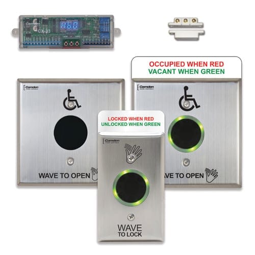 CAD Drawings Camden Door Controls Restroom Control System Kits: Touchless Switch Restroom Control System (CX-WC16)