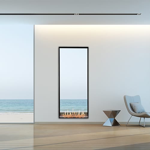 CAD Drawings BIM Models Flare Fireplaces Indoor Flare Passage - Modern Vertical Fireplaces