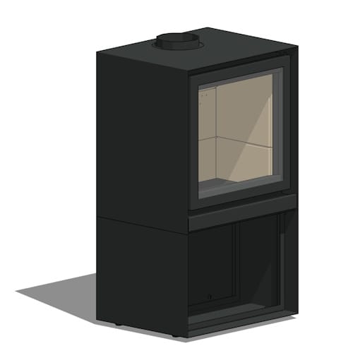 Stove: s[16]H - 58 (Firewood Storage) - Stûv America Inc. - CADdetails