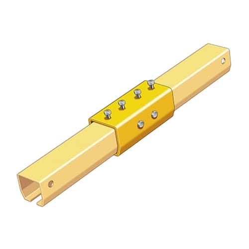 CAD Drawings Spanco Inc. Track Splice Sleeve With Bolts