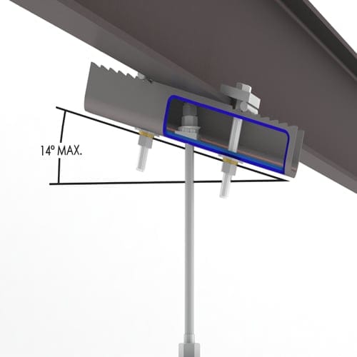 CAD Drawings Spanco Inc. Sloped Drop Rod Hanger