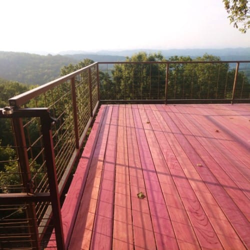 CAD Drawings BIM Models Brazilian Wood Depot Purpleheart Hardwood Decking