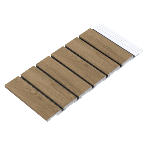 CAD Drawings ChamClad 12" Shadowline With 2" Reveal Wall Panel 1/2" - Exterior Wall, Column, and Post