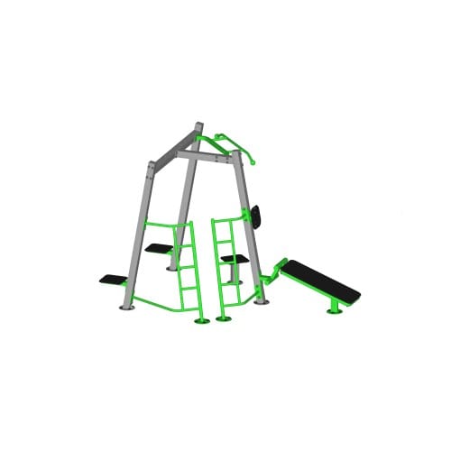 CAD Drawings BIM Models ExoFit Outdoor Fitness ExoFit: Cagepod 1