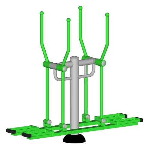 CAD Drawings BIM Models ExoFit Outdoor Fitness ExoFit: 2-Person Cross Skier