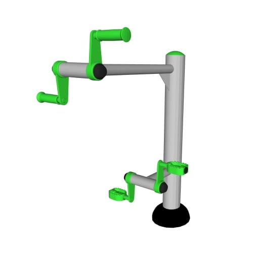 CAD Drawings BIM Models ExoFit Outdoor Fitness ExoFit: Wheelchair Accessible Arm & Foot Wheel