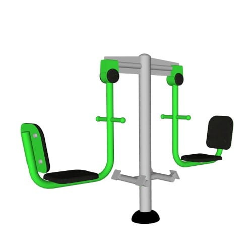 CAD Drawings BIM Models ExoFit Outdoor Fitness ExoKids: 2-Person Leg Press