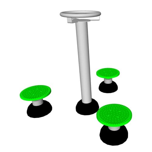 CAD Drawings BIM Models ExoFit Outdoor Fitness ExoKids: Triple Twister