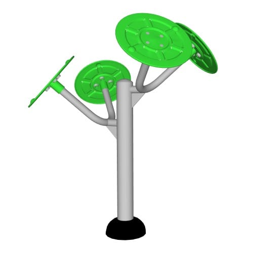 CAD Drawings BIM Models ExoFit Outdoor Fitness ExoKids: Tai Chi Spinners Accessible