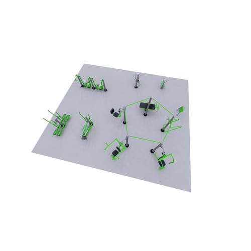 CAD Drawings ExoFit Outdoor Fitness Community Circuit Zone