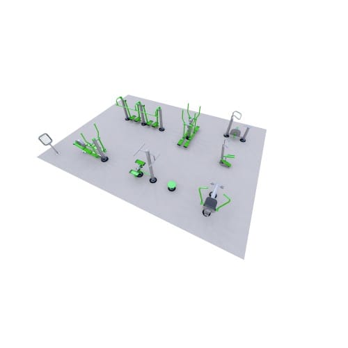 CAD Drawings ExoFit Outdoor Fitness Cardio Zone