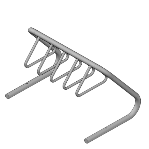 How To Use Loop Rack (853005) Triangle Loop Rack, 5-Loops, Surface Mount - CADdetails
