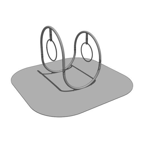 Loop Line Cad File Aerial Loops Duo – 2 Hoops - TrekFit - CADdetails