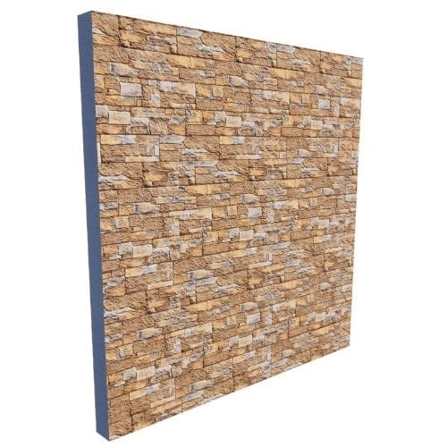 Ledgestone Cladding Drawing Pocono Autumn Ledgestone Panels - Prestige Stone Products - CADdetails