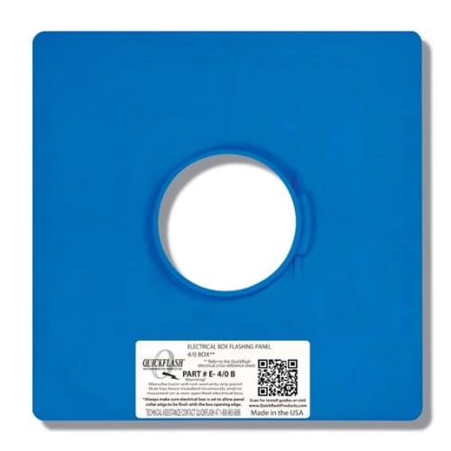 E-4/0 B ELECTRICAL 4/0 BOX FLASHING PANEL - CADdetails