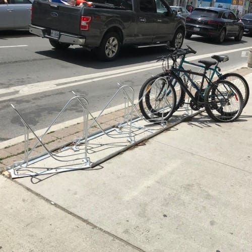 CAD Drawings Classic Displays Angular Bike Rack