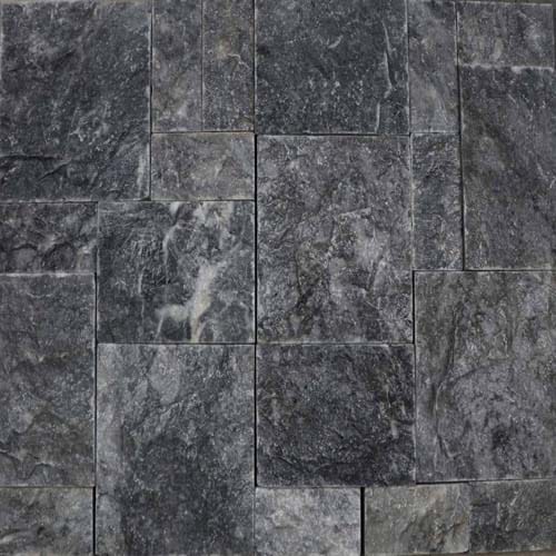 Black Marble Veneer Stone Pattern - NT Pavers - CADdetails