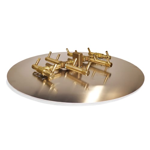 CAD Drawings Warming Trends Circle Tree-Style CROSSFIRE Brass Burner: CFBCTXL120