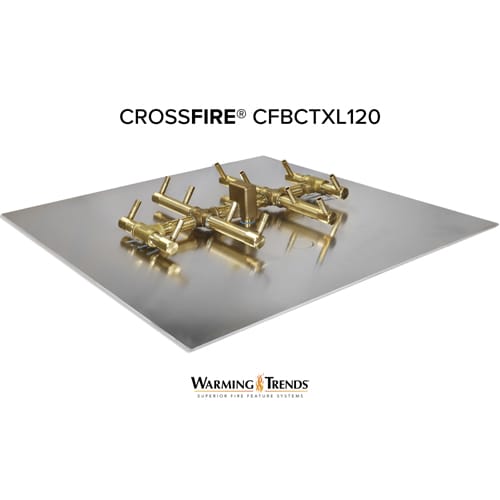 CAD Drawings Warming Trends Circle Tree-Style CROSSFIRE Brass Burner: CFBCTXL120