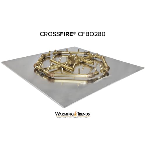 CAD Drawings Warming Trends Octagonal CROSSFIRE Brass Burner: CFBO280